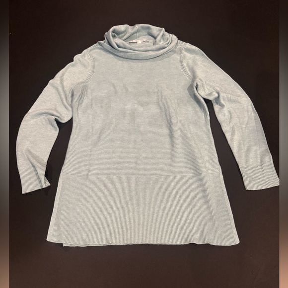 Adrienne Vittadini Tops - Adrienne Vittadini Sky Blue Knit Turtleneck
